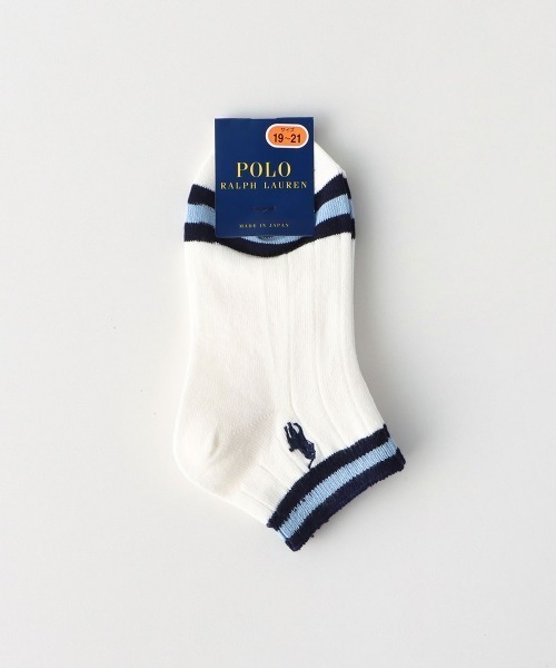 POLO RALPH LAUREN（ポロ ラルフ ローレン）の「POLO RALPH LAUREN クリケット キッズソックス 04863754（ソックス/靴下・キッズ・ネイビー/ホワイト/ライトグレー・19-21cm/22-24cm）」の6枚目の写真