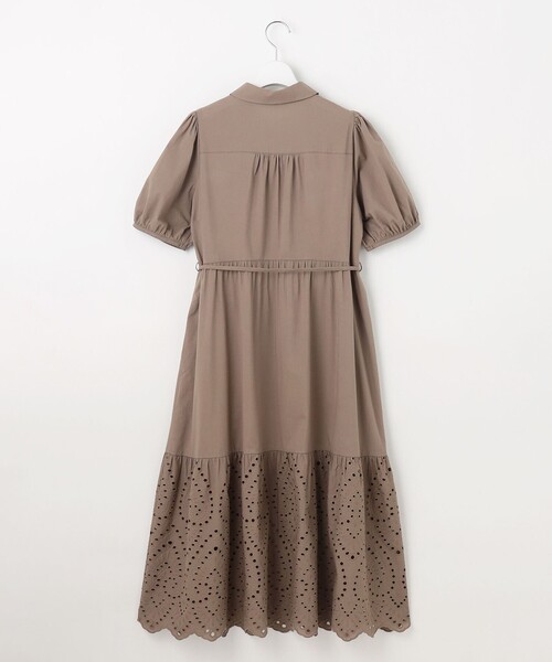 Feroux(フェルゥ)の「刺繍入りシャツ ワンピース(ワンピース・レディース・ダークブラウン系/ライラック系・2/1)」の12枚目の写真