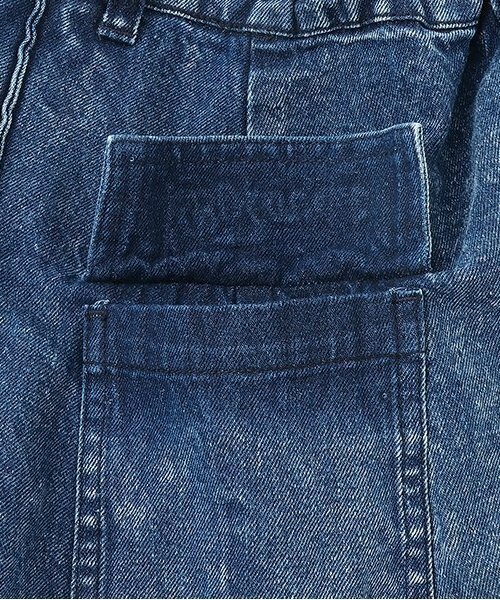 by LOVEiT（バイラビット）の「【ニコ☆プチ掲載】ベルトつきカーゴスカート（デニムスカート・キッズ・ブラック/ネイビー/サックスブルー・150cm/140cm/130cm/120cm/160cm）」の8枚目の写真