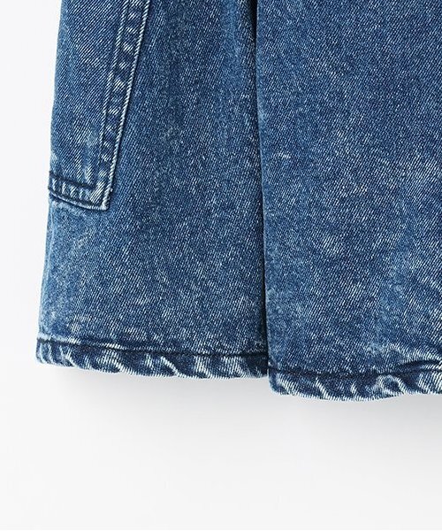 by LOVEiT（バイラビット）の「【ニコ☆プチ掲載】ベルトつきカーゴスカート（デニムスカート・キッズ・ブラック/ネイビー/サックスブルー・150cm/140cm/130cm/120cm/160cm）」の9枚目の写真