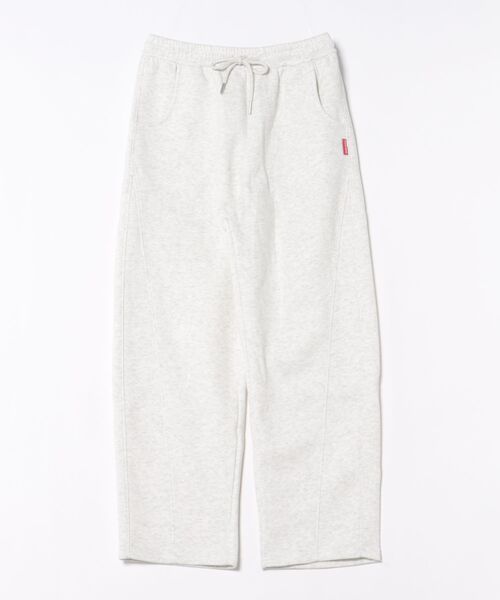 aimoha（アイモハ）の「セミワイドフィットパンツ（スウェットパンツ・レディース・ライトベージュ/杢グレー/イエロー/ダークグレー/ブラック・MEDIUM/X-LARGE/LARGE）」の12枚目の写真
