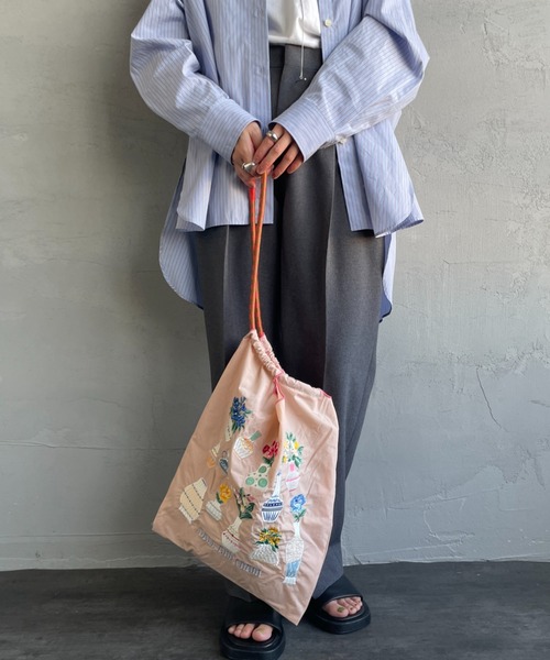 BALL&CHAIN/ボールアンドチェーン] F.VASE 刺繍デザインナイロン