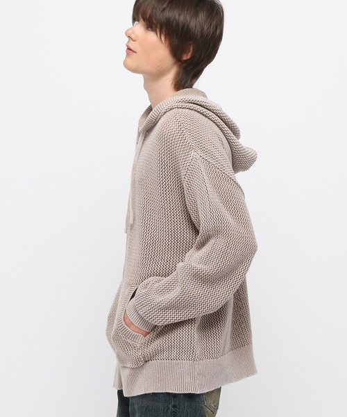 3.3 Field Trip （3.3フィールドトリップ）の「3.3 Field Trip／ピグメントメッシュパーカー（パーカー・メンズ・ベージュ/ブラック・FREE）」の12枚目の写真