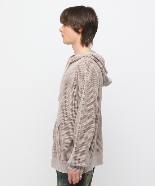 3.3 Field Trip （3.3フィールドトリップ）の「3.3 Field Trip／ピグメントメッシュパーカー（パーカー・メンズ・ベージュ/ブラック・FREE）」の15枚目の写真