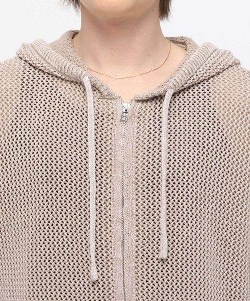 3.3 Field Trip （3.3フィールドトリップ）の「3.3 Field Trip／ピグメントメッシュパーカー（パーカー・メンズ・ベージュ/ブラック・FREE）」の17枚目の写真