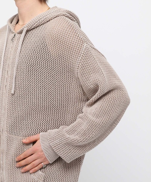 3.3 Field Trip （3.3フィールドトリップ）の「3.3 Field Trip／ピグメントメッシュパーカー（パーカー・メンズ・ベージュ/ブラック・FREE）」の18枚目の写真