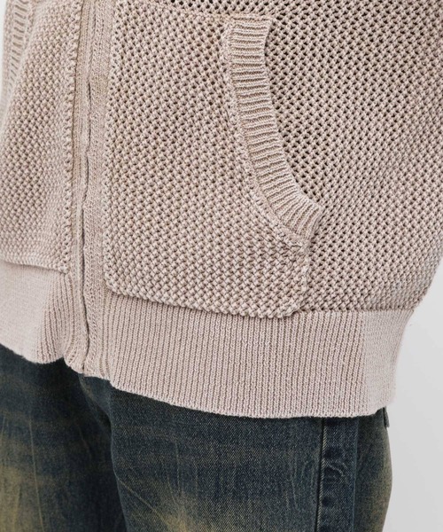 3.3 Field Trip （3.3フィールドトリップ）の「3.3 Field Trip／ピグメントメッシュパーカー（パーカー・メンズ・ベージュ/ブラック・FREE）」の20枚目の写真