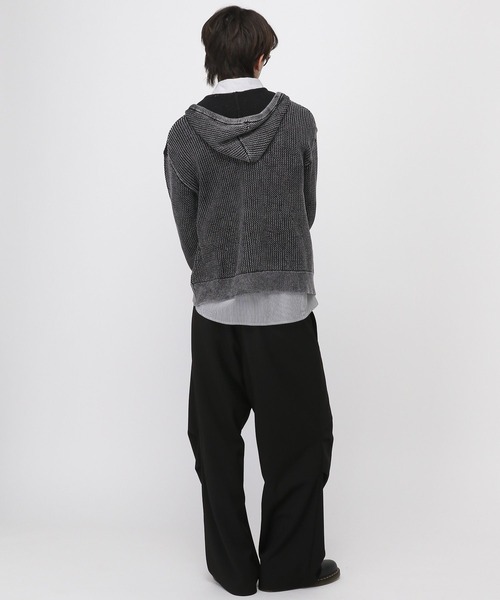 3.3 Field Trip （3.3フィールドトリップ）の「3.3 Field Trip／ピグメントメッシュパーカー（パーカー・メンズ・ベージュ/ブラック・FREE）」の5枚目の写真