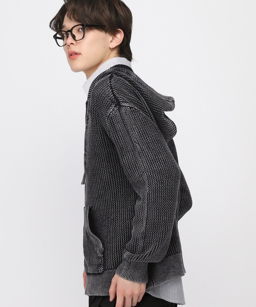 3.3 Field Trip （3.3フィールドトリップ）の「3.3 Field Trip／ピグメントメッシュパーカー（パーカー・メンズ・ベージュ/ブラック・FREE）」の7枚目の写真