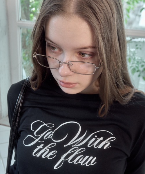 Birthday room（バースデイルーム）の「スクエア型メタルフレームメガネ/square metal frame（メガネ・レディース・ゴールド/シルバー・FREE）」の5枚目の写真