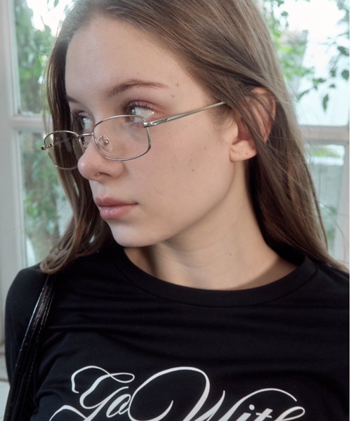 Birthday room（バースデイルーム）の「スクエア型メタルフレームメガネ/square metal frame（メガネ・レディース・ゴールド/シルバー・FREE）」の7枚目の写真