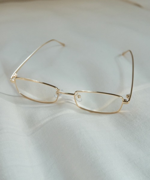 Birthday room（バースデイルーム）の「スクエア型メタルフレームメガネ/square metal frame（メガネ・レディース・ゴールド/シルバー・FREE）」の9枚目の写真