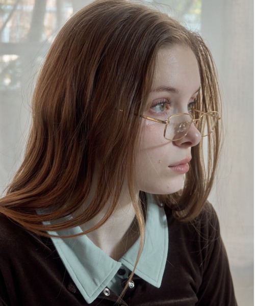 Birthday room（バースデイルーム）の「スクエア型メタルフレームメガネ/square metal frame（メガネ・レディース・ゴールド/シルバー・FREE）」の17枚目の写真