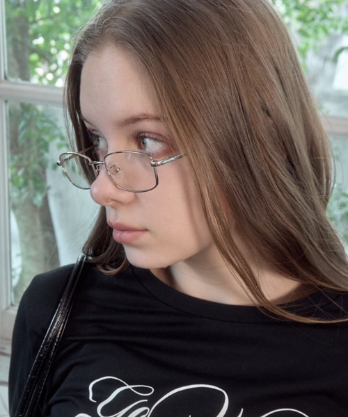 Birthday room（バースデイルーム）の「スクエア型メタルフレームメガネ/square metal frame（メガネ・レディース・ゴールド/シルバー・FREE）」の20枚目の写真