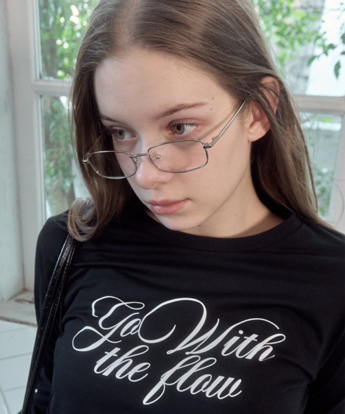 Birthday room（バースデイルーム）の「スクエア型メタルフレームメガネ/square metal frame（メガネ・レディース・ゴールド/シルバー・FREE）」の6枚目の写真