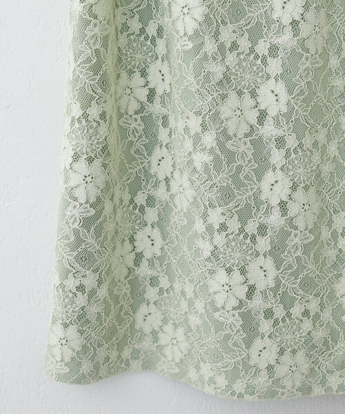 natural couture（ナチュラルクチュール）の「【canami】ベルト付きラメレースナロースカート（スカート・レディース・イエロー/ピンク/ミント/ネイビー・FREE）」の14枚目の写真