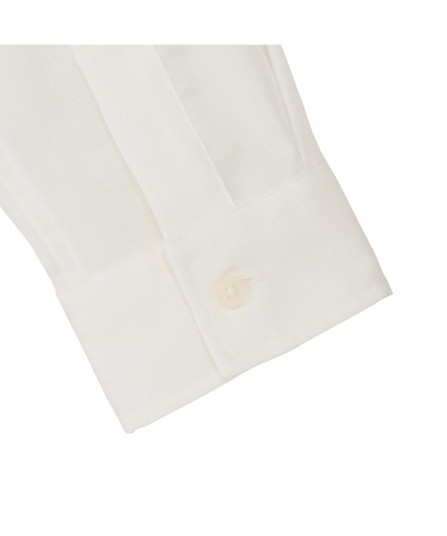 TOKYO SHIRTS（トウキョウシャツ）の「【Pitta Re:)】ふわっとガーゼシャツ 長袖 綿100% レディースカジュアルシャツ（シャツ/ブラウス・レディース・ホワイト・S/M/L/LL）」の4枚目の写真