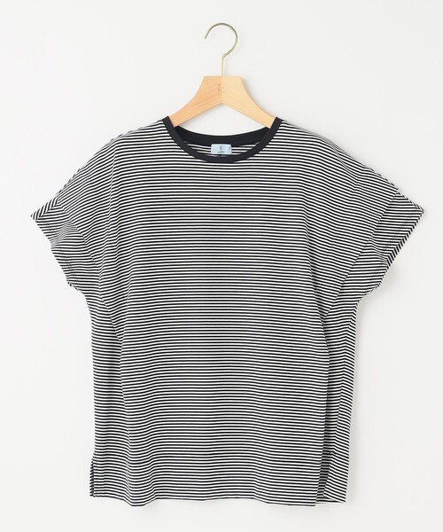 組曲（クミキョク）の「GIZAコットンドルマンスリーブ Tシャツ（Tシャツ/カットソー・レディース・ブラック系/スモーキーグリーン系/アイボリー系/ブラック系1/チェリーレッド/ネイビー×ホワイト/ネイビー系・2/3）」の17枚目の写真