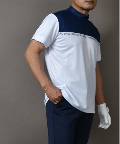 XXIII GOLFモック ネック ゴルフシャツ　セバントゥア セール】モックネックシャツ ゴルフウェア 半袖 接触冷感