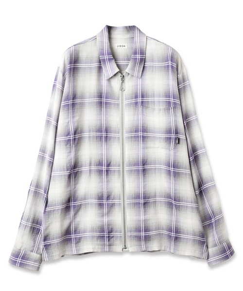 OMBRE CHECK ZIP SHIRT（シャツ/ブラウス）｜Jieda（ジエダ）の