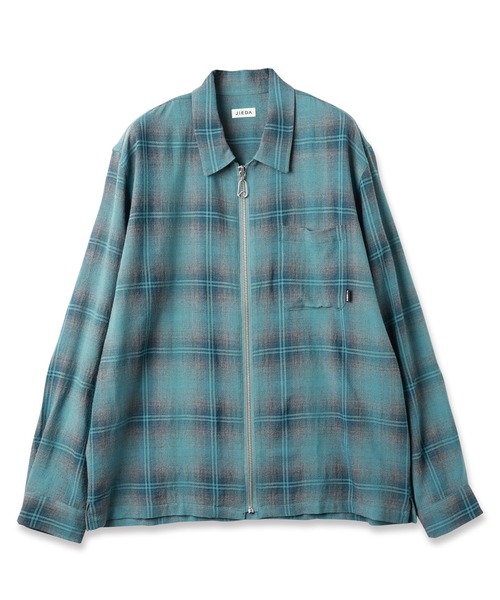 OMBRE CHECK ZIP SHIRT（シャツ/ブラウス）｜Jieda（ジエダ）の