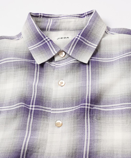 OMBRE CHECK ZIP SHIRT（シャツ/ブラウス）｜Jieda（ジエダ）の