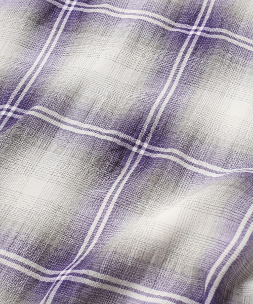 JIEDA（ジエダ）の「OMBRE CHECK ZIP SHIRT（シャツ/ブラウス・メンズ・グリーン/パープル・2/1）」の10枚目の写真