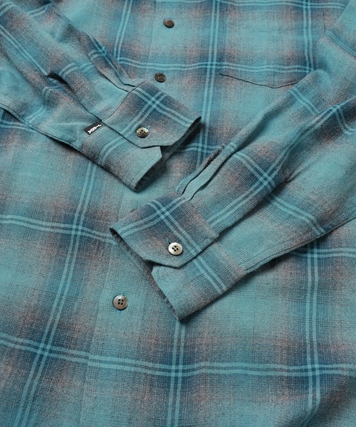 JIEDA（ジエダ）の「OMBRE CHECK ZIP SHIRT（シャツ/ブラウス・メンズ・グリーン/パープル・2/1）」の13枚目の写真