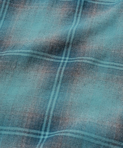 JIEDA（ジエダ）の「OMBRE CHECK ZIP SHIRT（シャツ/ブラウス・メンズ・グリーン/パープル・2/1）」の14枚目の写真