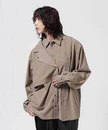 casane（カサネ）の「CASANE（カサネ）別注デザインボタンビッグシャツ（Tシャツ/カットソー）」