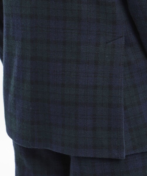 MACKINTOSH PHILOSOPHY（ﾏｯｷﾝﾄｯｼｭ ﾌｨﾛｿﾌｨｰ）の「【WEB&一部店舗限定】テーラードジャージー ジャケット チェック/ツイルジャージー（テーラードジャケット・メンズ・ダークネイビー・38）」の9枚目の写真