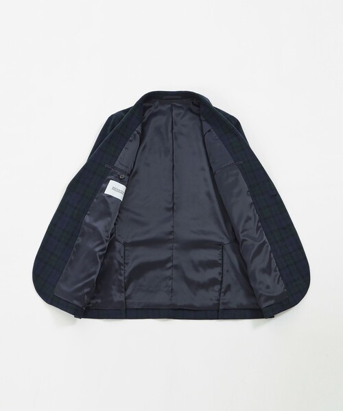 MACKINTOSH PHILOSOPHY（ﾏｯｷﾝﾄｯｼｭ ﾌｨﾛｿﾌｨｰ）の「【WEB&一部店舗限定】テーラードジャージー ジャケット チェック/ツイルジャージー（テーラードジャケット・メンズ・ダークネイビー・38）」の11枚目の写真