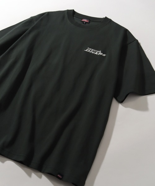 Dickies(ディッキーズ)の「【GENUINE DICKIES/ジェニュインディッキーズ】 ロゴ刺繍 オーバーサイズ Tシャツ(Tシャツ/カットソー・メンズ・ブラック/ネイビー/アッシュグレー/グリーン/ホワイト/スミクロ・M/XL/L)」の9枚目の写真