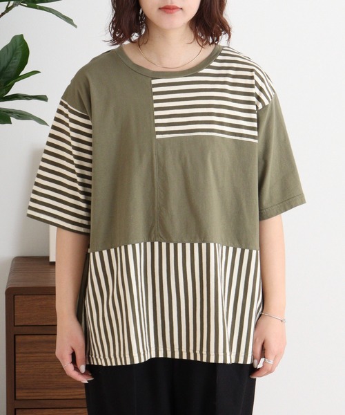 Emago(イマゴ)の「EMAGO 重さ比べ刺繍T(Tシャツ/カットソー・レディース・ブラック/ホワイト/オリーブ・FREE)」の22枚目の写真