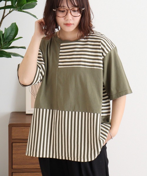 Emago(イマゴ)の「EMAGO 重さ比べ刺繍T(Tシャツ/カットソー・レディース・ブラック/ホワイト/オリーブ・FREE)」の16枚目の写真
