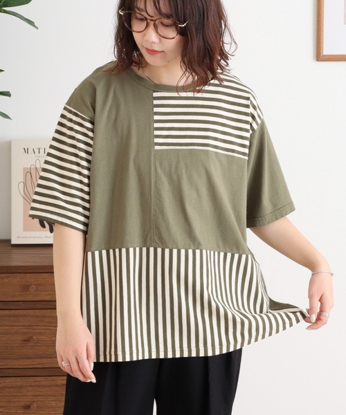 Emago(イマゴ)の「EMAGO 重さ比べ刺繍T(Tシャツ/カットソー・レディース・ブラック/ホワイト/オリーブ・FREE)」の17枚目の写真