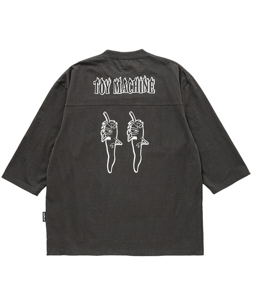 TOY MACHINE(トイ マシーン)の「TM PEPPER SECT FOOTBALL 3/4 SLEEVE TEE(Tシャツ/カットソー・メンズ・チャコール/ホワイト・M/L/XL)」の9枚目の写真