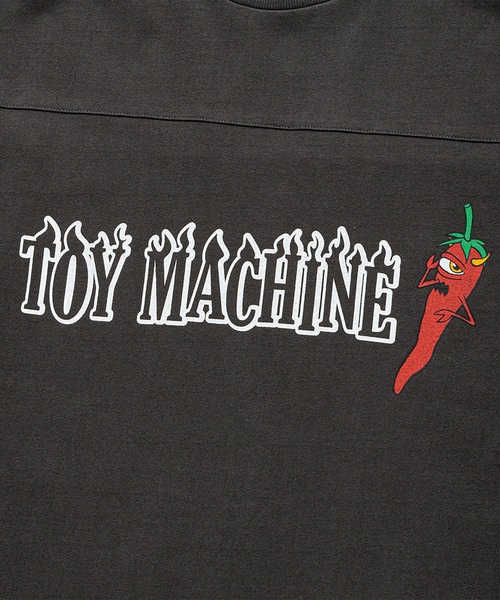 TOY MACHINE(トイ マシーン)の「TM PEPPER SECT FOOTBALL 3/4 SLEEVE TEE(Tシャツ/カットソー・メンズ・チャコール/ホワイト・M/L/XL)」の10枚目の写真