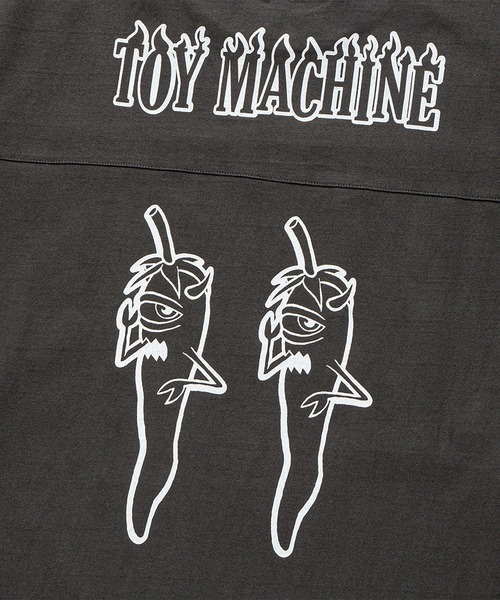TOY MACHINE(トイ マシーン)の「TM PEPPER SECT FOOTBALL 3/4 SLEEVE TEE(Tシャツ/カットソー・メンズ・チャコール/ホワイト・M/L/XL)」の11枚目の写真