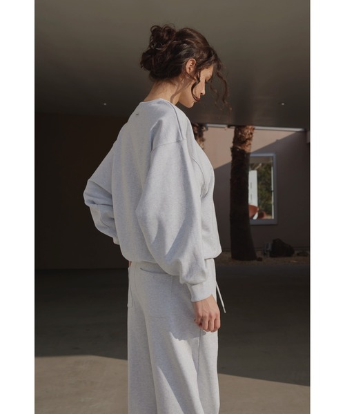 ALEXIA STAM（アリシアスタン）の「Wellness Message Sweatshirt /メッセージスウェットトップス（スウェット・レディース・グレー/チャコールグレー/ブラウン・FREE）」の5枚目の写真