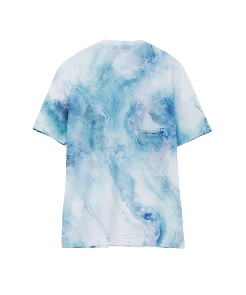 TORNADO MART（トルネードマート）の「TORNADO MART∴オーシャンマーブルフルグラフィックTシャツ（Tシャツ/カットソー・メンズ・オレンジ/ブルー系1/ネイビー・M/L/LL/XXL）」の8枚目の写真