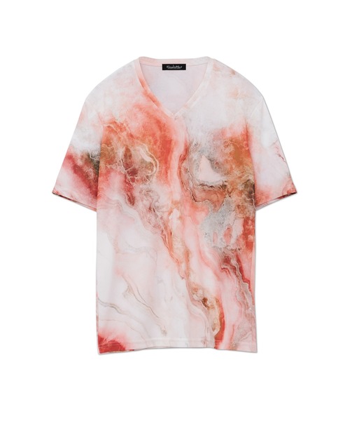 TORNADO MART（トルネードマート）の「TORNADO MART∴オーシャンマーブルフルグラフィックTシャツ（Tシャツ/カットソー・メンズ・オレンジ/ブルー系1/ネイビー・M/L/LL/XXL）」の19枚目の写真