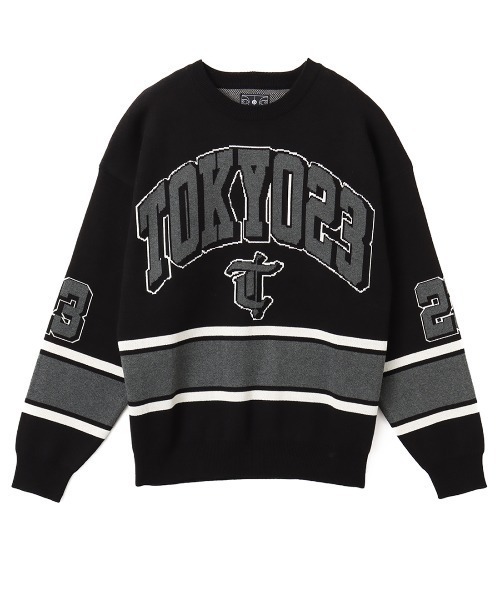 TOKYO 23(トウキョウニジュウサン)の「TOKYO 23 JACQUAURD GAME KNIT / トウキョウ 23 ジャガード ゲーム ニット(ニット/セーター・メンズ・レッド/ブラック・XL/XXL/L/M)」の9枚目の写真