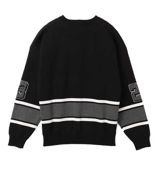 TOKYO 23(トウキョウニジュウサン)の「TOKYO 23 JACQUAURD GAME KNIT / トウキョウ 23 ジャガード ゲーム ニット(ニット/セーター・メンズ・レッド/ブラック・XL/XXL/L/M)」の10枚目の写真