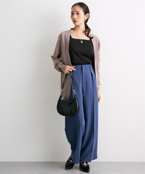 7days Life Styling(セブンデイズライフスタイリング)の「【接触冷感/UVカット】ラウンドトッパーカーディガン(カーディガン/ボレロ・レディース・杢グレー/ブラック/グリーン/グレイッシュベージュ/グレー系・S/M/L/LL/3L/4L/5L)」の17枚目の写真