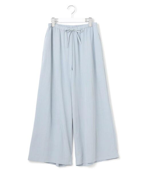 J.PRESS YORK STREET(ジェイプレスヨークストリート)の「【WOMEN】ワッシャーリラックス ワイドパンツ(その他パンツ・レディース・ネイビー系/イエロー系/ライトグレー系/ダークグリーン系/ダルブルー系・F)」の4枚目の写真