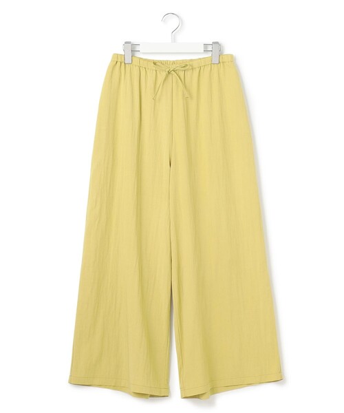 J.PRESS YORK STREET(ジェイプレスヨークストリート)の「【WOMEN】ワッシャーリラックス ワイドパンツ(その他パンツ・レディース・ネイビー系/イエロー系/ライトグレー系/ダークグリーン系/ダルブルー系・F)」の5枚目の写真