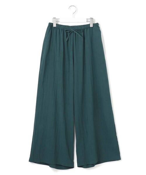 J.PRESS YORK STREET(ジェイプレスヨークストリート)の「【WOMEN】ワッシャーリラックス ワイドパンツ(その他パンツ・レディース・ネイビー系/イエロー系/ライトグレー系/ダークグリーン系/ダルブルー系・F)」の20枚目の写真