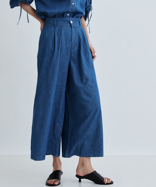 GALLEST（ギャレスト）の「【セットアップ可能】ダンガリータックフレアパンツ（その他パンツ・レディース・チャコールグレー/ネイビー・40/38/36）」の11枚目の写真