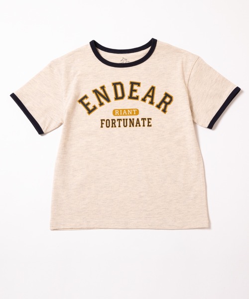 ever closet(エバークローゼット)の「カレッジロゴ半袖Tシャツ(Tシャツ/カットソー・キッズ・インディゴブルー/ラベンダー/ネイビー/モスグリーン/オフホワイト/サックスブルー・90cm/100cm/110cm/120cm/130cm/140cm/150cm)」の21枚目の写真